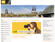 Tablet Screenshot of nikonservice-koeln.de